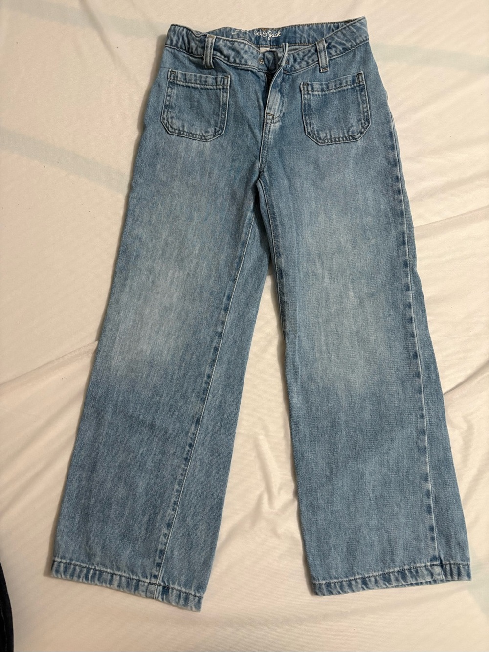 Cat & Jack Light Blue Wide-Leg Kids Jeans